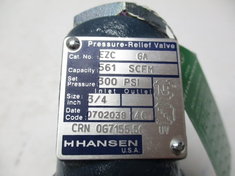 HANSEN EZC/300 300PSI NSMP