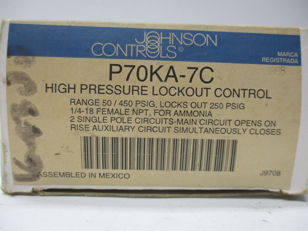 JOHNSON CONTROLS P70KA-7C 50/450PSIG NSMP