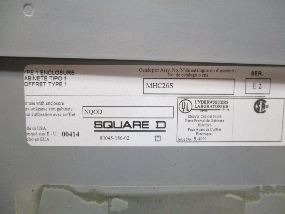 SQUARE D MHC26S SER. E2 NSNP