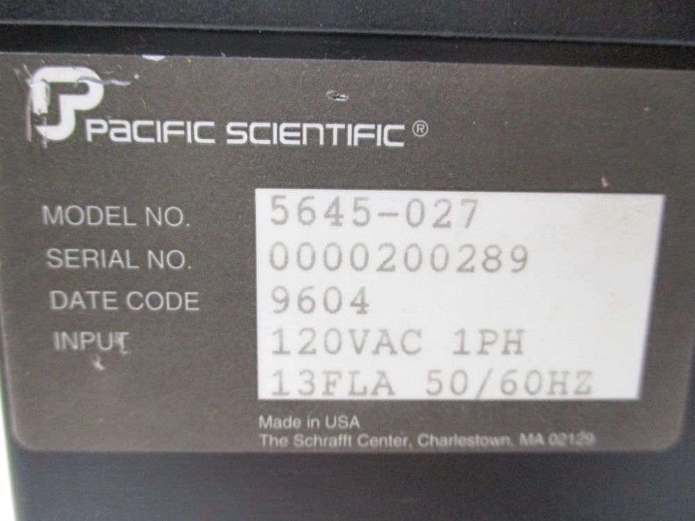 PACIFIC SCIENTIFIC 5645-027 UNMP
