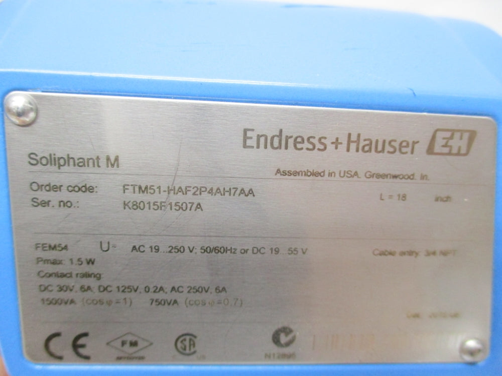 ENDRESS+HAUSER FTM51-HAF2P4AH7AA NSNP