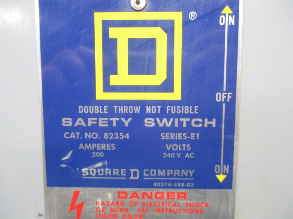 SQUARE D 82354 SER. E1 UNMP