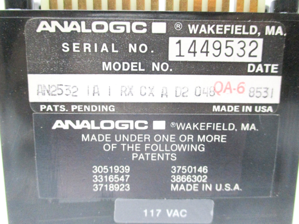 ANALOGIC AN2532IAIRXCXAD2048 NSNP