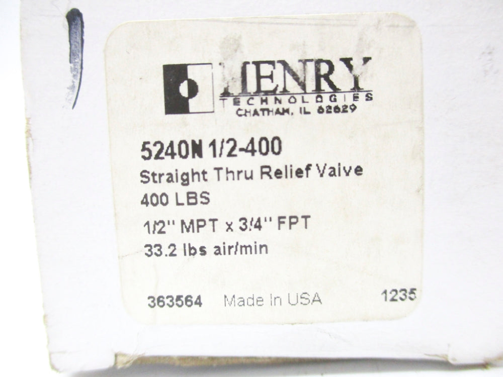 HENRY 5240N1/2-400 400PSI NSMP
