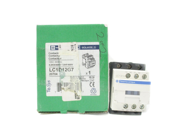 TELEMECANIQUE LC1D12G7 120V 25A NSMP