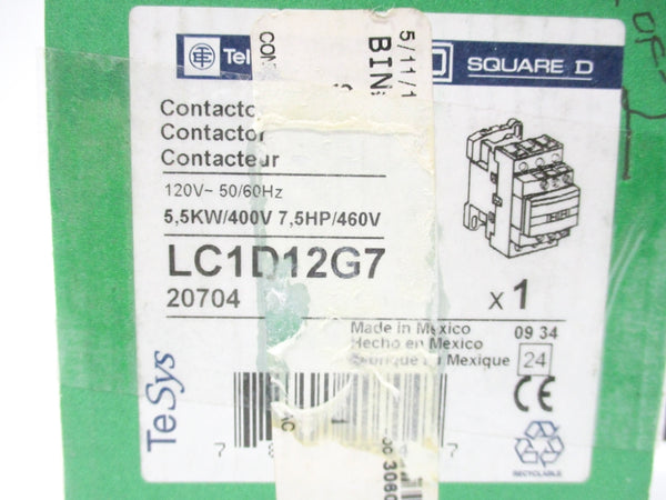TELEMECANIQUE LC1D12G7 120V 25A NSMP