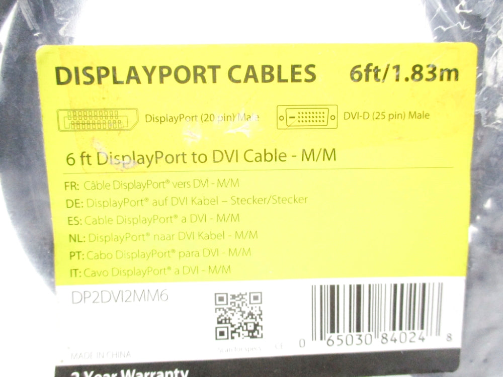 STARTECH DP2DVI2MM6 NSMP