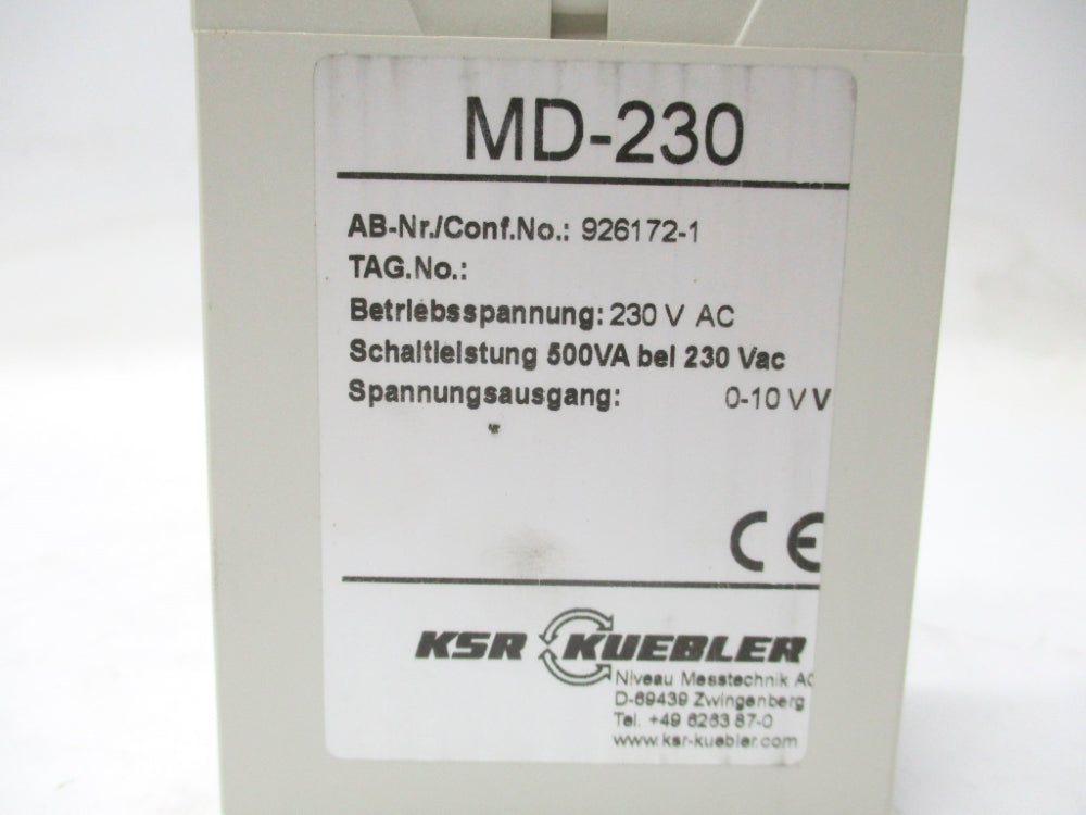 KSR KUEBLER MD-230 926172-1 NSNP