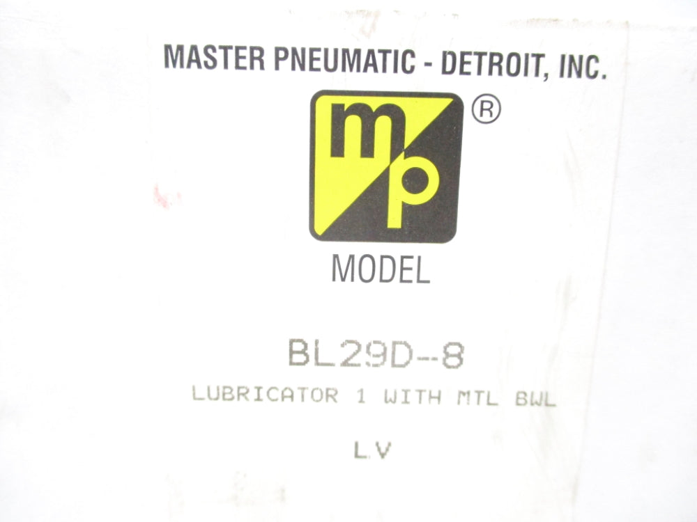 MASTER PNEUMATIC BL29D-8 200PSI NSMP