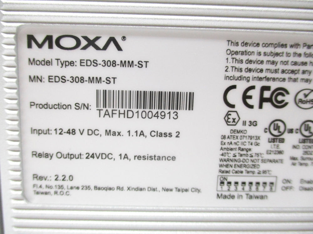 MOXA EDS-308-MM-ST NSMP