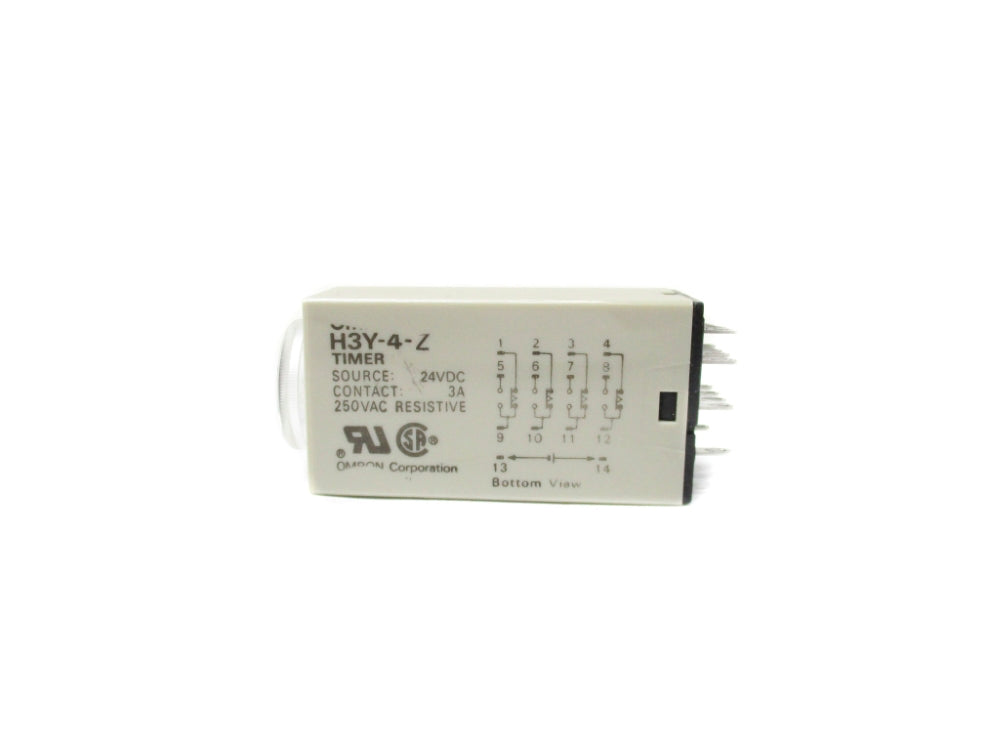 OMRON H3Y-4-Z  24VDC 3A 0-10MIN UNMP