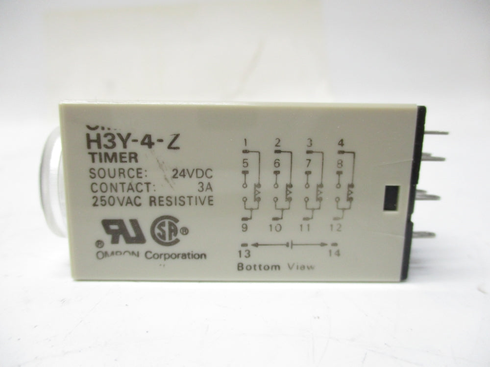 OMRON H3Y-4-Z  24VDC 3A 0-10MIN UNMP