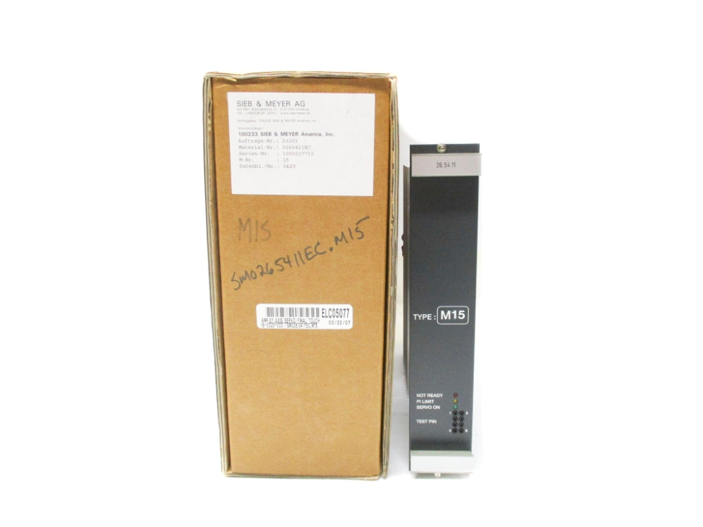SIEB&MEYER M15 0265411EC NSMP