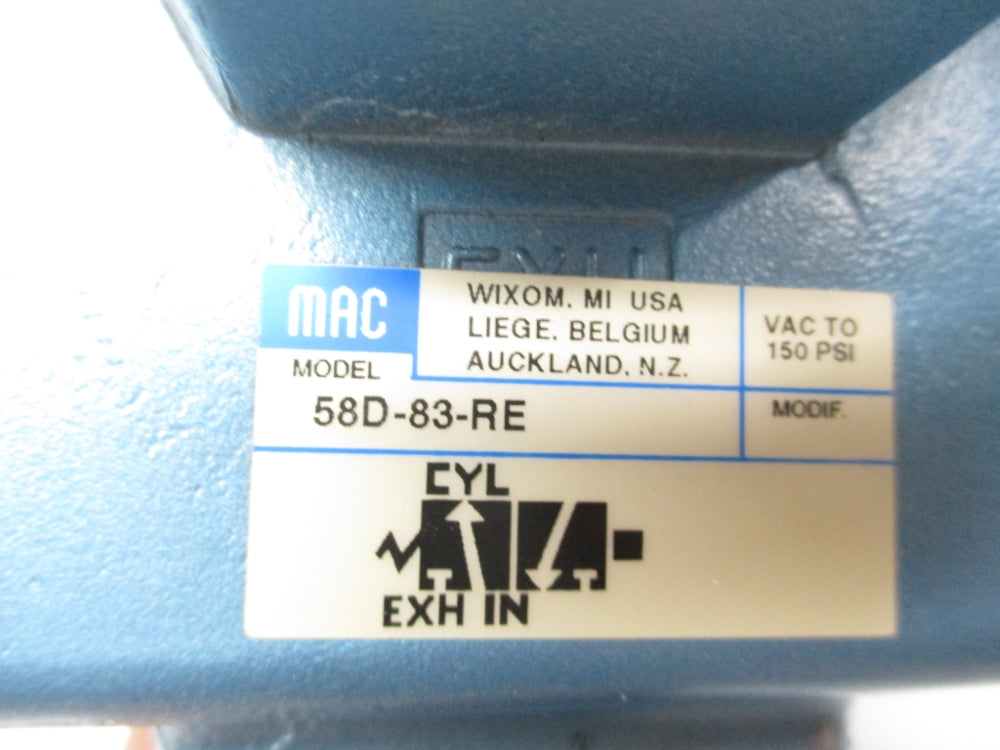 MAC 58D-83-RE 150PSI UNMP