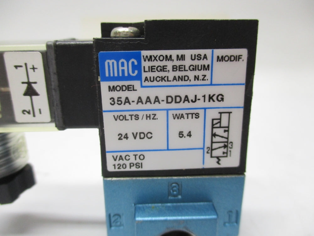 Elettrovalvola MAC 35A-AAA-DAAJ-1KD – Nuova – Per Impianti Pneumatici E Industriali - Foto 2