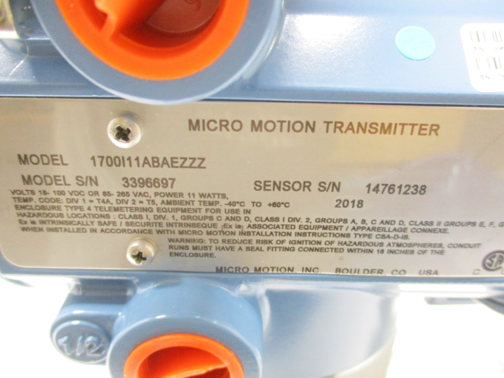 MICRO MOTION 1700I11ABAEZZZ (B) NSNP