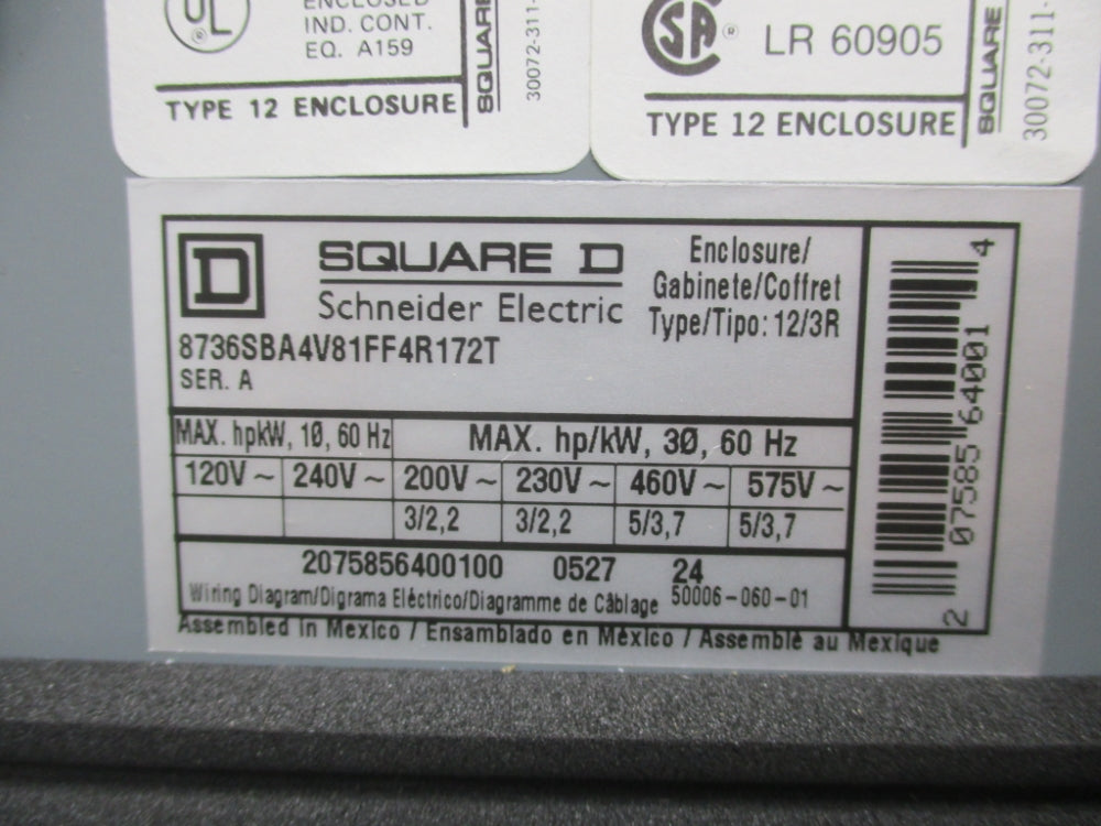 SQUARE D 8736SBA4V81FF4R172T NSMP