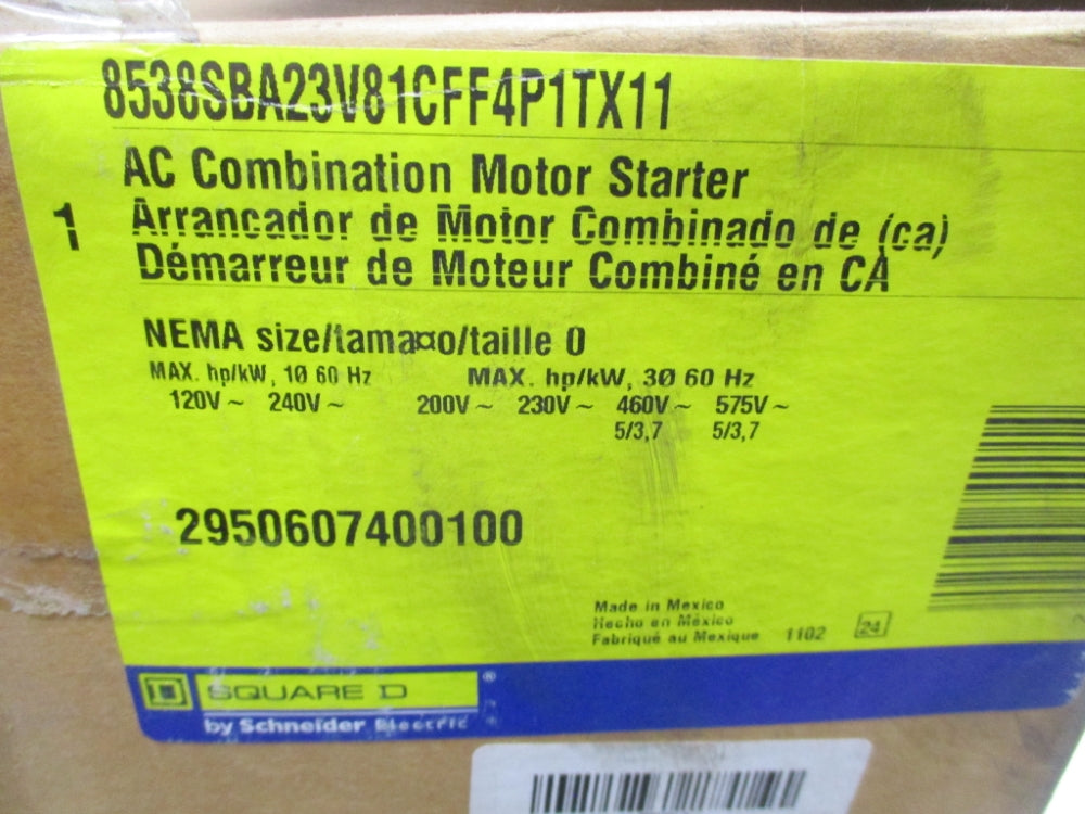 SQUARE D 8538SBA23V81CFF4P1TX11 NSNP