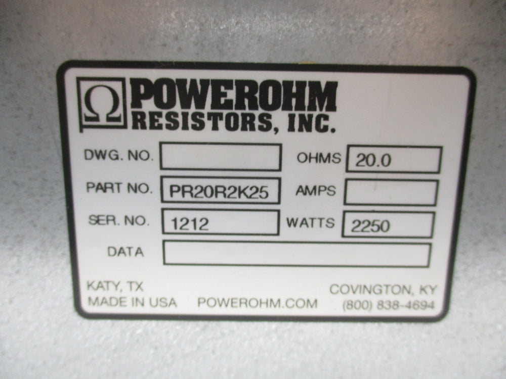 POWEROHM PR20R2K25 NSNP