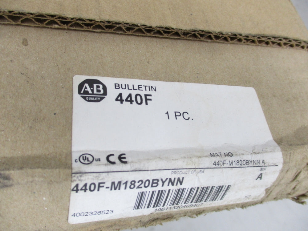 ALLEN BRADLEY 440F-M1820BYNN SER. A NSMP
