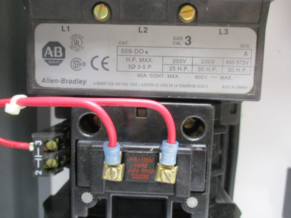 ALLEN BRADLEY 512-DACD-25 WITH 509-DOD SZ 3  NSNP