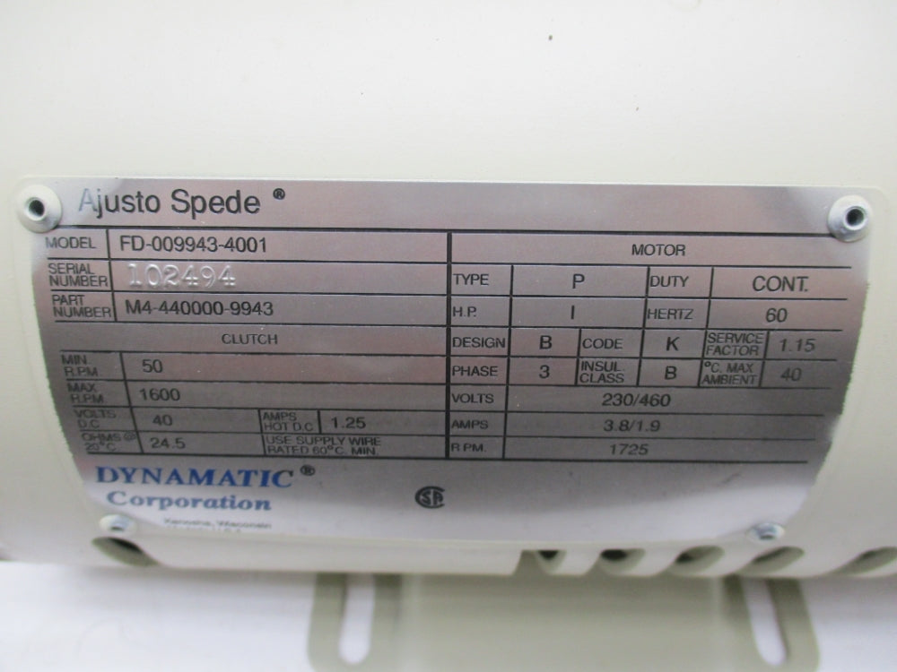 DYNAMATIC FD-009943-4001 NSMP