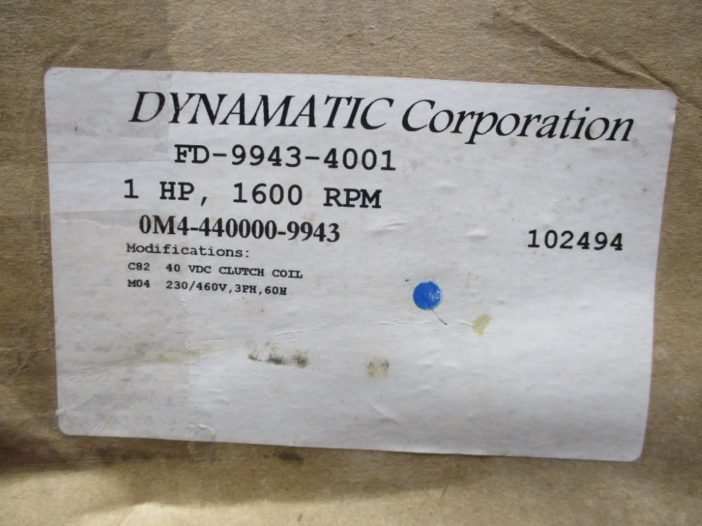 DYNAMATIC FD-009943-4001 NSMP