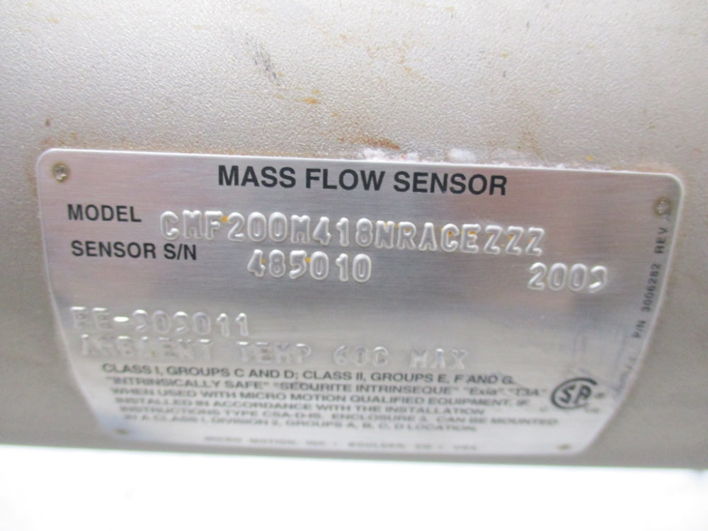 MICRO MOTION CMF200M418NRACEZZZ (AS PICTURED) UNMP