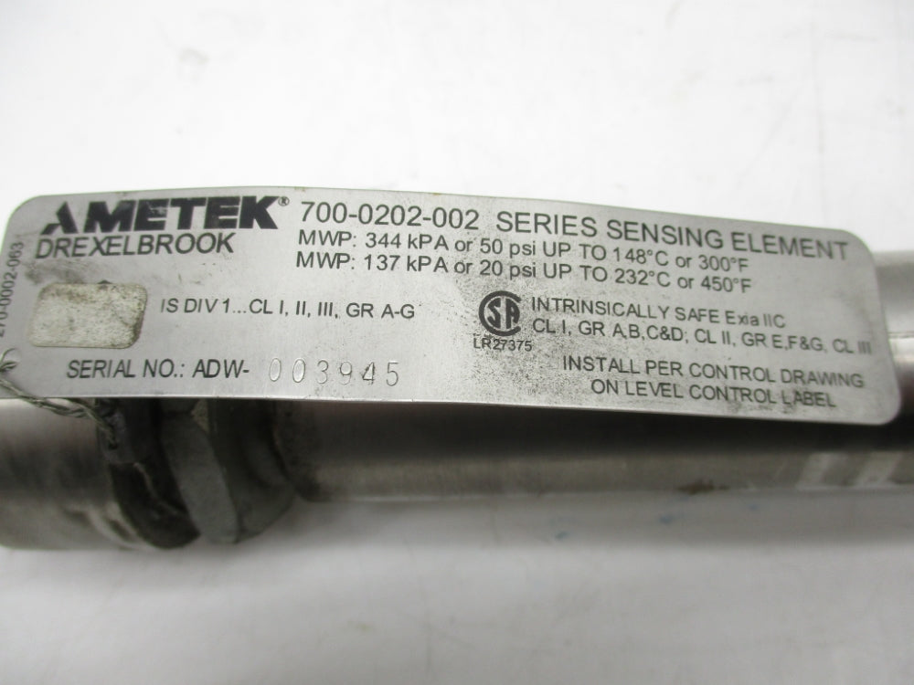 AMETEK 700-0202-002 20/50PSI NSNP