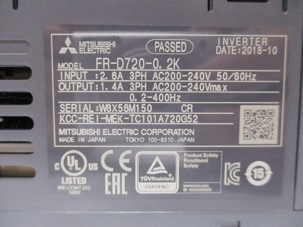 MITSUBISHI FR-D720-0.2K NSMP