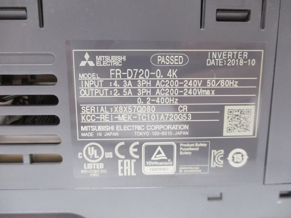MITSUBISHI ELECTRIC FR-D720-0.4K NSMP