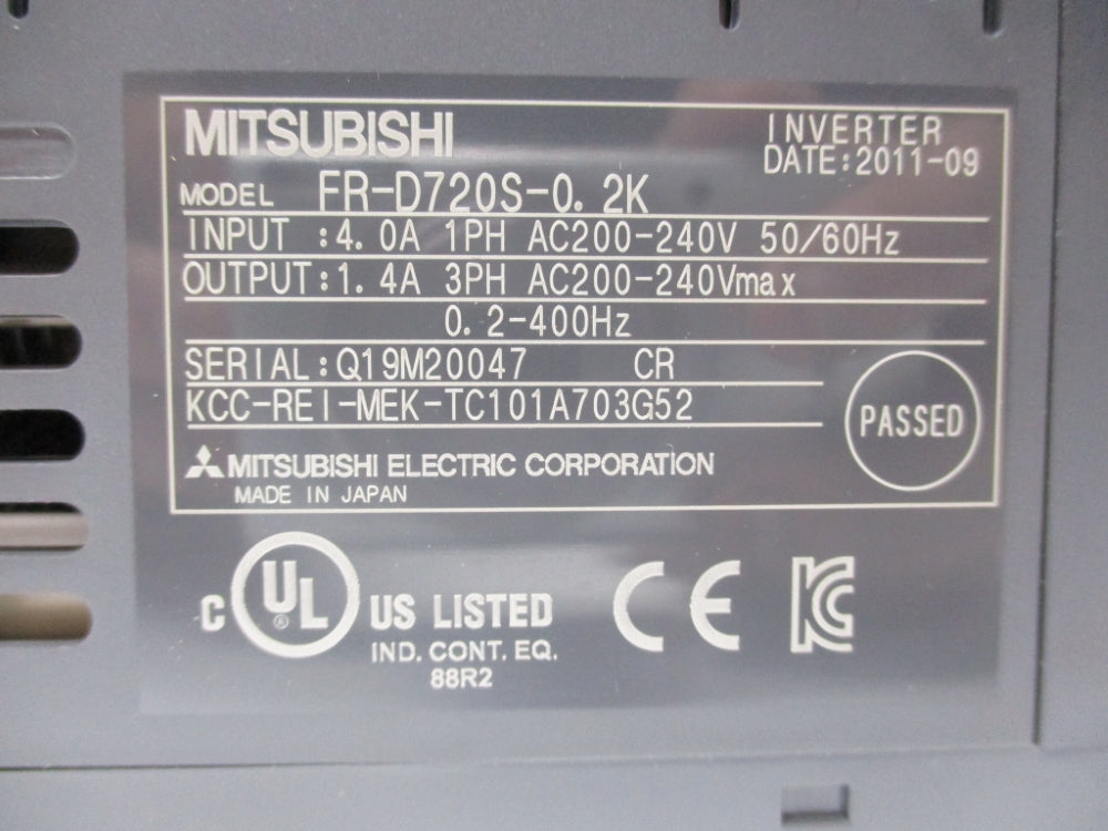 MITSUBISHI FR-D720S-0.2K NSMP