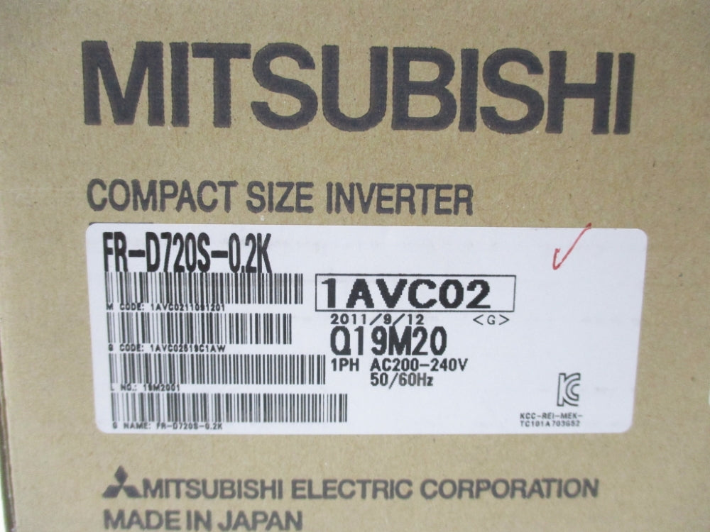 MITSUBISHI FR-D720S-0.2K NSMP