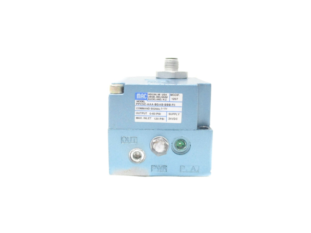 MAC PPC5C-AAA-BGAB-BBB-F0 120PSI 24VDC UNMP
