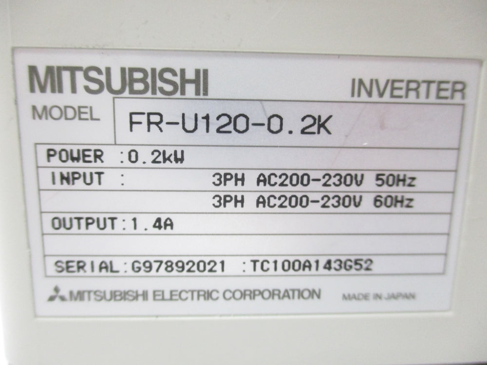 MITSUBISHI ELECTRIC FR-U120-0.2K NSNP