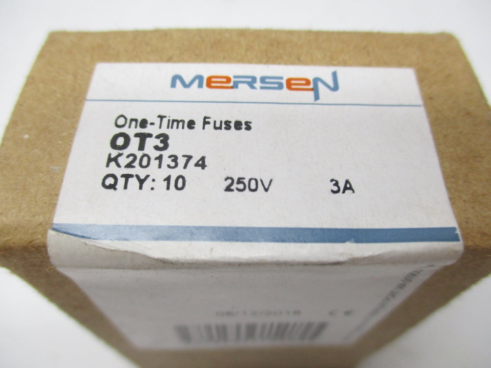 MERSEN OT3 K201374 250V 3A (PKG OF 10) NSFS