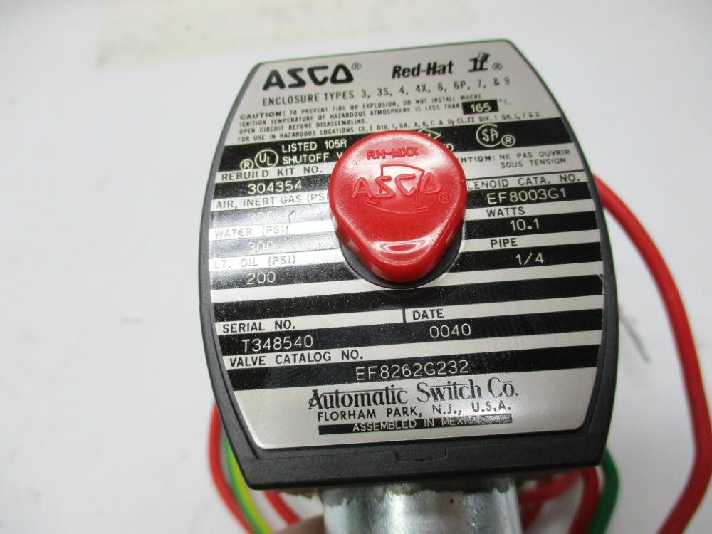 ASCO EF8262G232 110/120V 300PSI NSMP