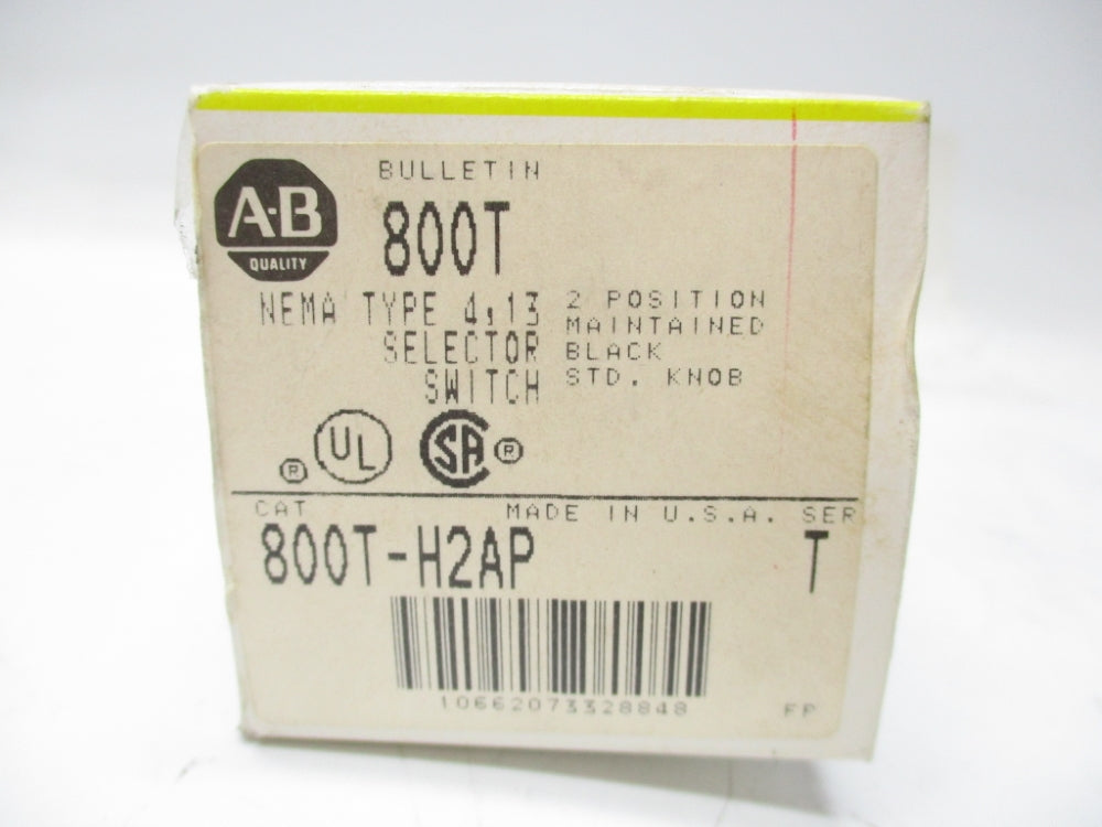 ALLEN BRADLEY 800T-H2AP SER. T (BK/YL) NSMP