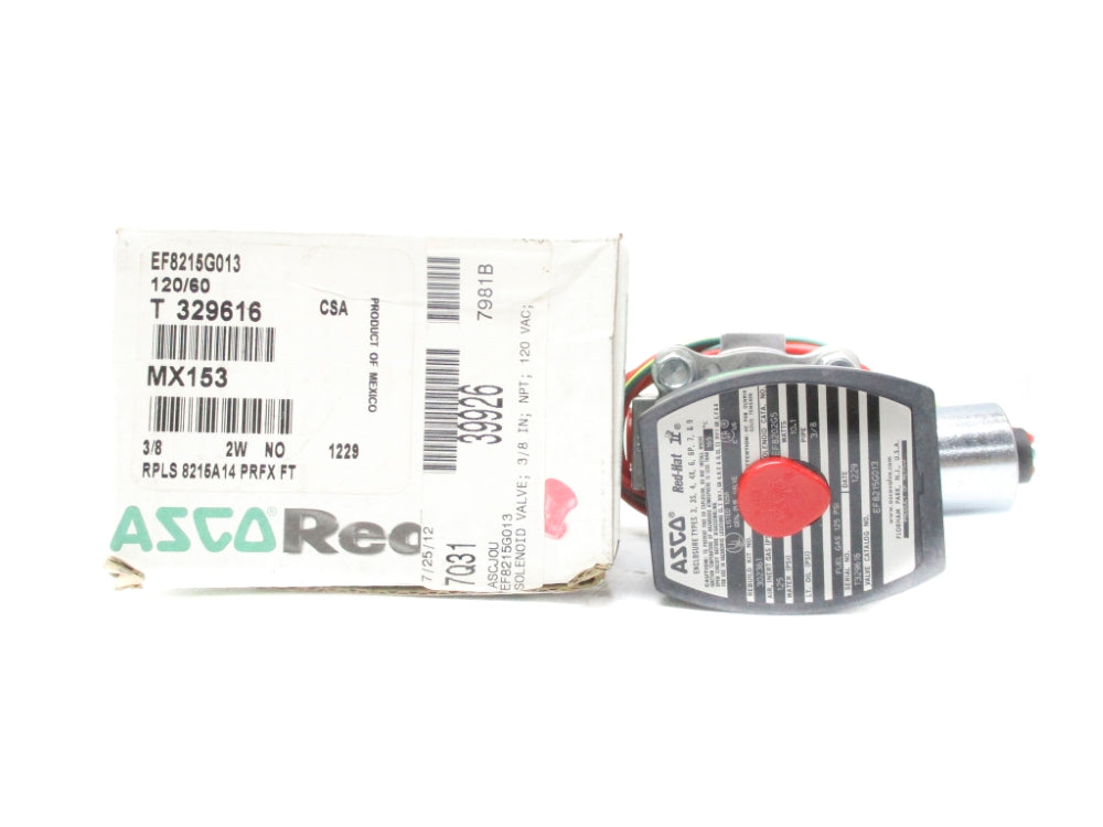 ASCO EF8215G013 120V 125PSI 3/8" NSMP