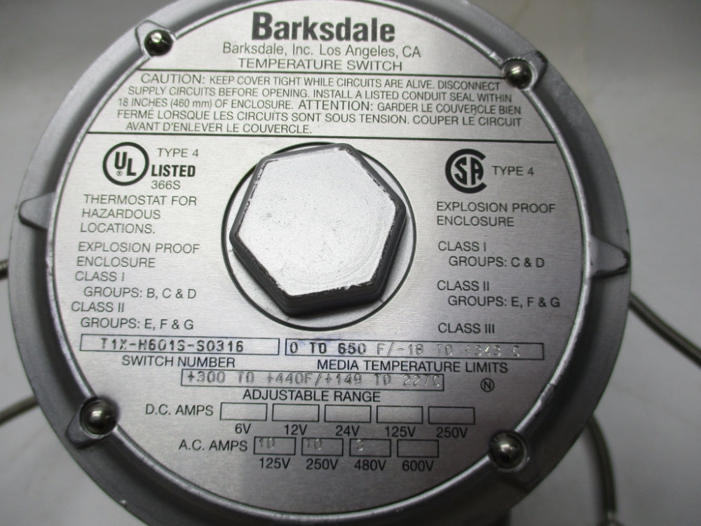 BARKSDALE T1X-H601S-S0316 NSNP