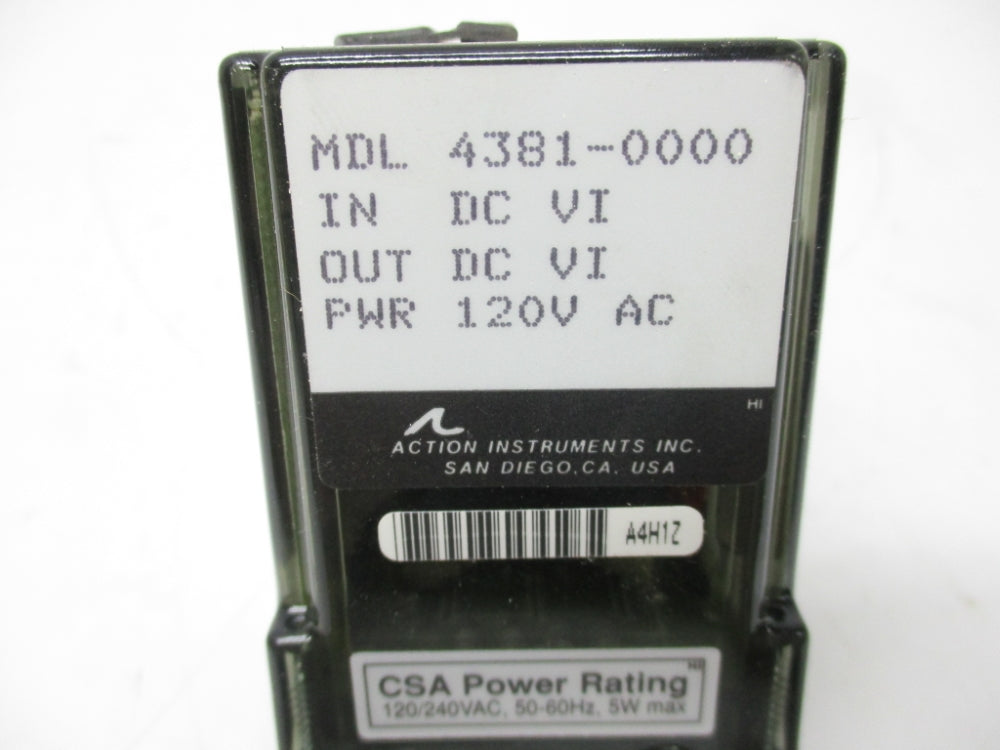 ACTION INSTRUMENTS 4381-0000 120VAC NSMP