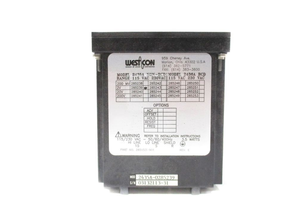 WESTCON 2435A-0285239 UNMP