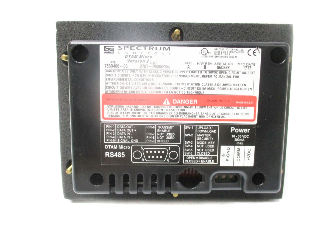 SPECTRUM CONTROLS 2707-M485P3SC SER. A NSNP