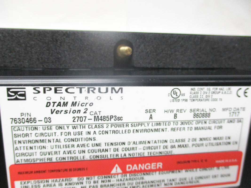 SPECTRUM CONTROLS 2707-M485P3SC SER. A NSNP