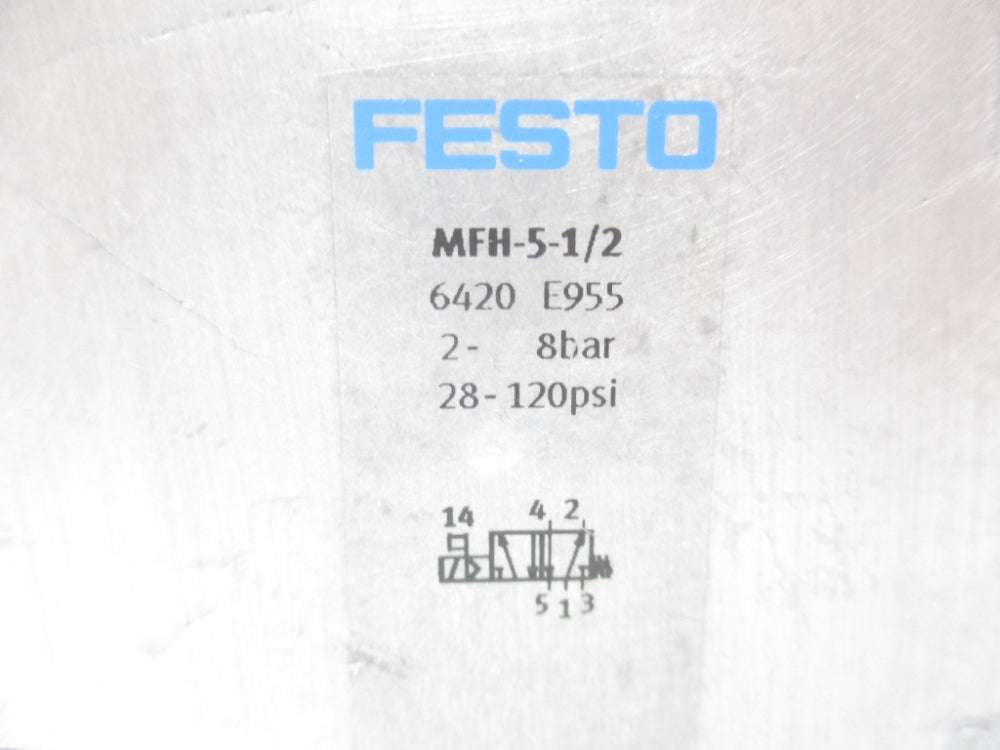 FESTO MFH-5-1/2 6420 8-120PSI NSMP