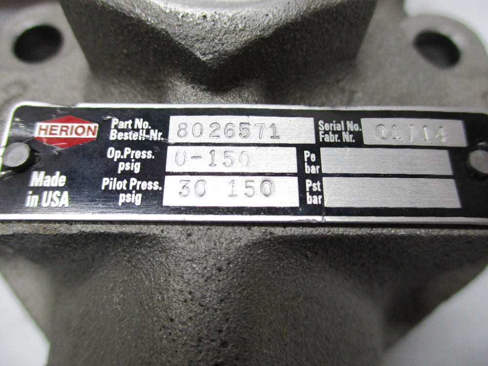 HERION 8026571 24V 0-150PSI NSNP