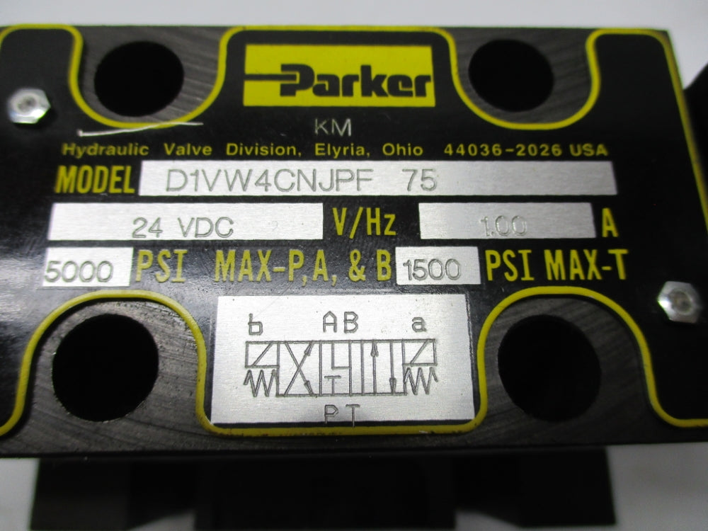 PARKER D31VW4C4NJPF75 24VDC 5000PSI NSNP