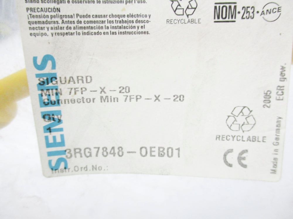 SIEMENS 3RG7848-0EB01 NSMP