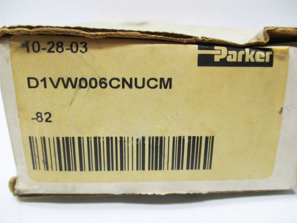PARKER D1VW006CNUCM-82 5000PSI 98VDC NSMP
