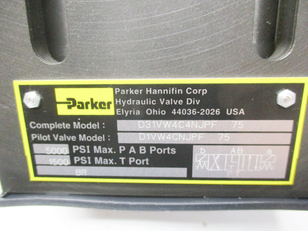 PARKER D31VW4C4NJPF-75 5000PSI 24V NSMP